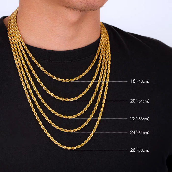 Unisex Classic Cuban Chain Necklace