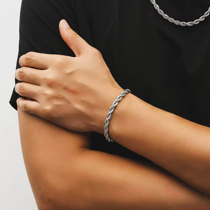Men's Rope Link Bracelet