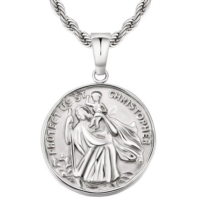 Men's St. Christopher Pendant 22"