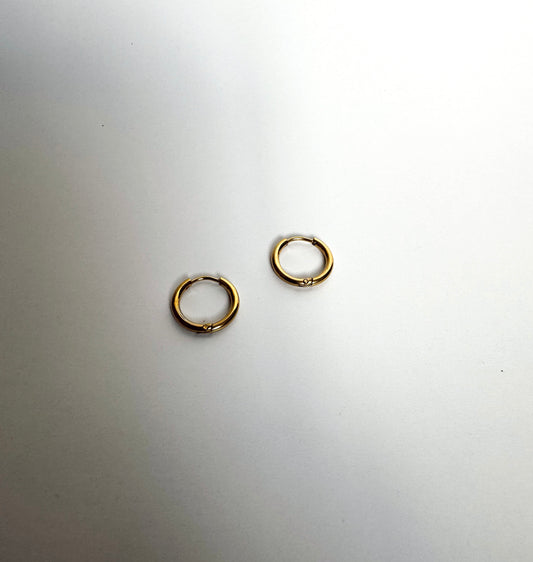 12mm Gold Daily Hoop