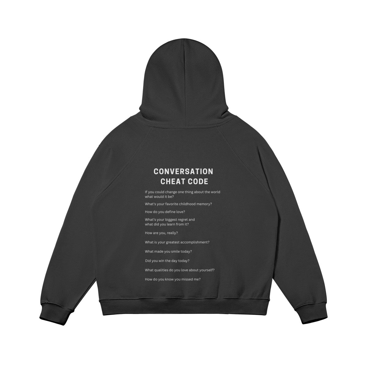 Conversation Cheat Code Hoodie Blk