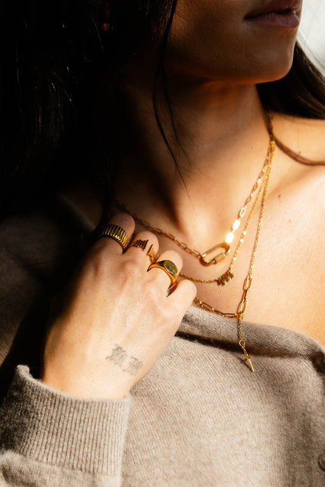 Star Cross Charm Necklace